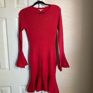 Red mermaid style dress